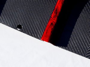 FIAT 500 Rear Diffuser in Carbon Fiber - Estremo Aerography - Red Candy
